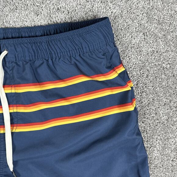 Fair Harbor Swim Trunks Men’s 3XL The Anchor Rainbow 3 Stripe Hybrid Shorts - Picture 4 of 12